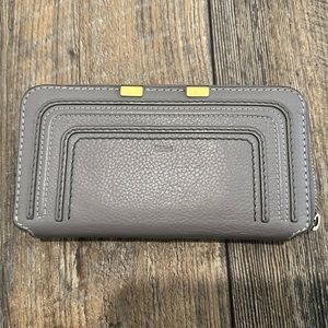 Chloe Marcie Leather Continental Wallet, missing exterior zipper pull